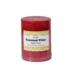 3 x 4 Inch Sld Apple Crisp Scented Pillar Candle(24pcs/Case)