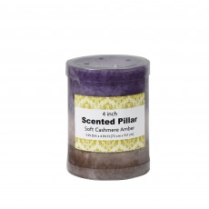 3 x 4 Inch Purple Sand Scented Pillar Candle(24pcs/Case)