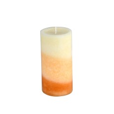 3 x 6 Inch Lyr Ginger Peach Scented Pillar Candle