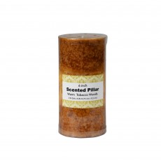 3 x 6 Inch Tritone Orange/Rust Scented Pillar Candle(12pcs/Case)