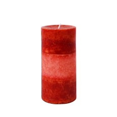 3 x 6 Inch Tritone Red Scented Pillar Candle(12pcs/Case)