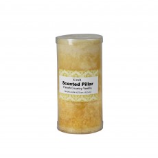 3 x 6 Inch Tritone WHT/CRM Scented Pillar Candle