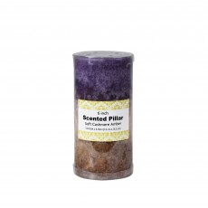 3 x 6 Inch Purple Sand Scented Pillar Candle(12pcs/Case)