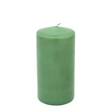 3 x 6 Inch Hunter Green Pillar Candles