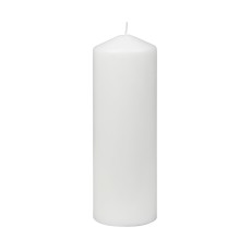 3 x 9 Inch White Pillar Candles