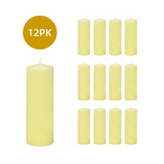 3 x 9 Inch Ivory Pillar Candles (12pcs/Case) Bulk