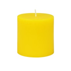 3 x 3 Inch Yellow Pillar Candle