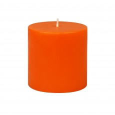 3 x 3 Inch Orange Pillar Candle