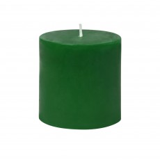 3 x 3 Inch Hunter Green Pillar Candle