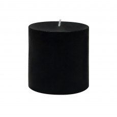 3 x 3 Inch Black Pillar Candle