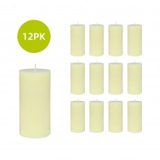 3 x 6 Inch Pale Ivory Pillar Candles(12pcs/Case) Bulk