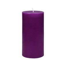3 x 6 Inch Purple Pillar Candle