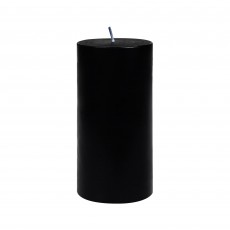 3 x 6 Inch Black Pillar Candle