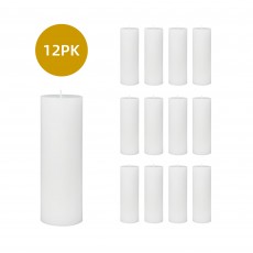 3 x 9 Inch White Pillar Candles (12pcs/Case) Bulk