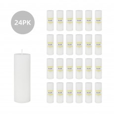 2 x 6 Inch White Pillar Candle (24pcs/Case) Bulk