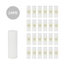 2 x 6 Inch White Pillar Candle (24pcs/Case) Bulk