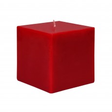 3 x 3 Inch Red Square Pillar Candles