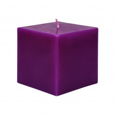 3 x 3 Inch Purple Square Pillar Candles