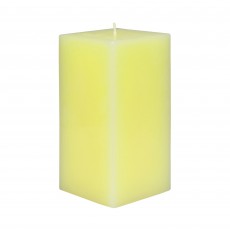 3 x 6 Inch Ivory Square Pillar Candle