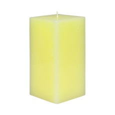 3 x 6 Inch Ivory Square Pillar Candle