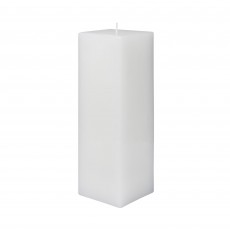 3 x 9 Inch White Square Pillar Candle