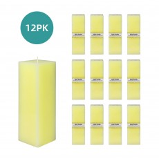 3 x 9" Ivory Square Pillar Candle (12pcs/Case) Bulk