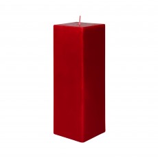3 x 9 Inch Red Square Pillar Candle