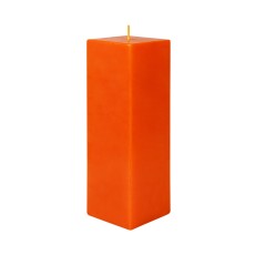 3 x 9 Inch Orange Square Pillar Candle