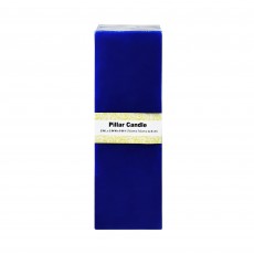 3 x 9 Inch Blue Square Pillar Candle