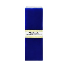 3 x 9 Inch Blue Square Pillar Candle