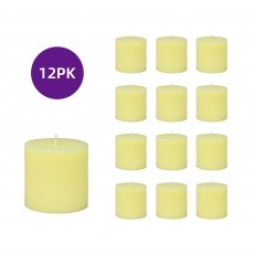 3 x 3 Inch Ivory Pillar Candles (12pcs/Case) Bulk