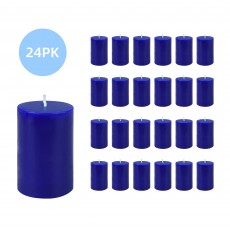 2 x 3 Inch Blue Pillar Candle (24pcs/Case) Bulk