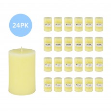 2 x 3 Inch Ivory Pillar Candle (24pcs/Case) Bulk