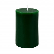2 x 3 Inch Hunter Green Pillar Candle