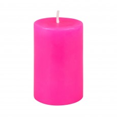 2 x 3 Inch Hot Pink Pillar Candle