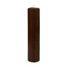 2 x 9 Inch Brown Pillar Candle