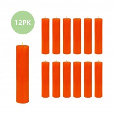 2 x 9 Inch Orange Pillar Candle (12pcs/Case) Bulk
