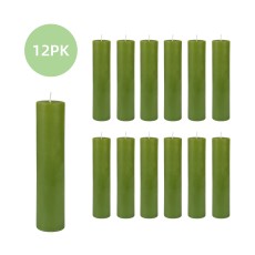 2 x 9 Inch Sage Green Pillar Candle (12pcs/Case) Bulk