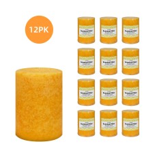3 Inch x 4 Inch Orange Pumpkin Spice Scented Pillar Candle(12pcs/Case)