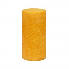 3 Inch x 6 Inch Pumpkin Spice Mustard Scented Pillar Candle