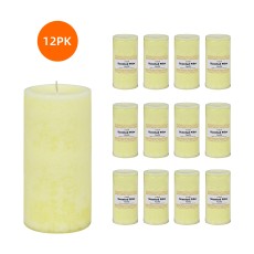 3 Inch x 6 Inch Ivory Vanilla Scented Pillar Candle (12pcs/Case) Bulk