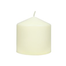 3Pack 3 Inchx 3 Inch Ivory Pressed and Over-Dipped Pillar Candles