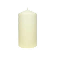 3Pack 3 Inchx 6 Inch Ivory Pressed and Over-Dipped Pillar Candles