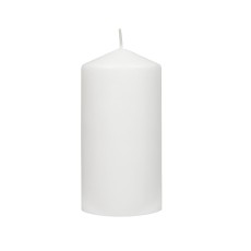 3Pack 3 Inchx 6 Inch White Pressed and Over-Dipped Pillar Candles