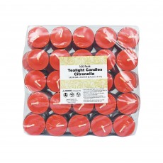 Red Citronella Tealight Candles (100pcs/Box)