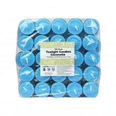 Turquoise Citronella Tealight Candles (1200pcs/Case) Bulk