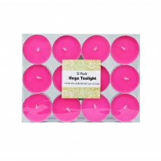 Mega Oversized Hot Pink Tealights (12pc/Box)