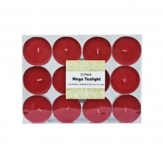Mega Oversized Red Tealights (12pc/Box)