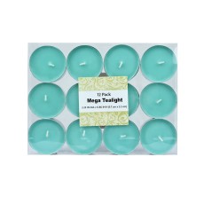 Mega Oversized Aqua Tealights (144pcs/Case) Bulk