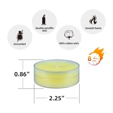 Mega Oversized Ivory Tealights (144pcs/Case) Bulk